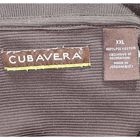 Cubavera Pullover Knit Short Sleeve Polo Shirt Size 2XL Brown - Picture 4 of 5